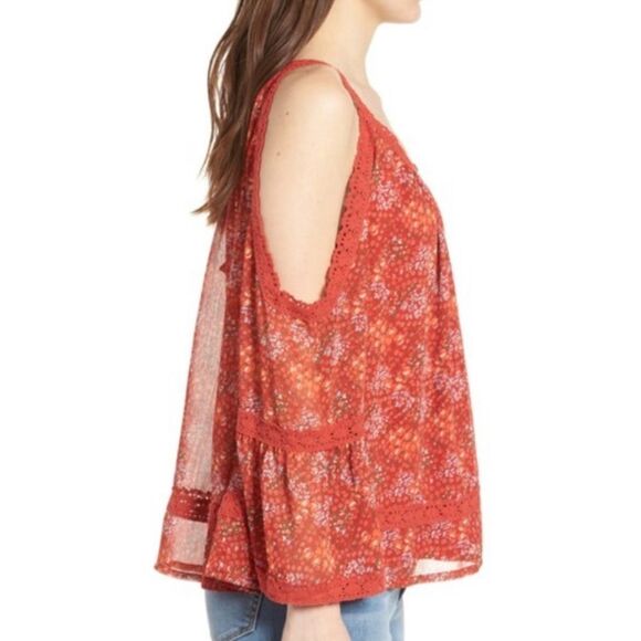 NWT Rebecca Minkoff Red Deneuve Top Blouse Size S - Picture 3 of 13